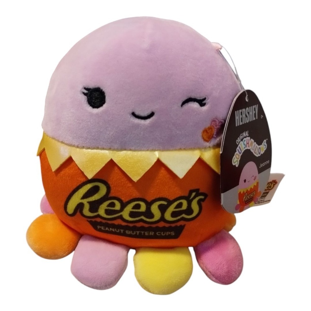 Squishmallow‎ Jeanne Octopus Hershey Reese's Candy Plush Stuffed Animal 6" Toys